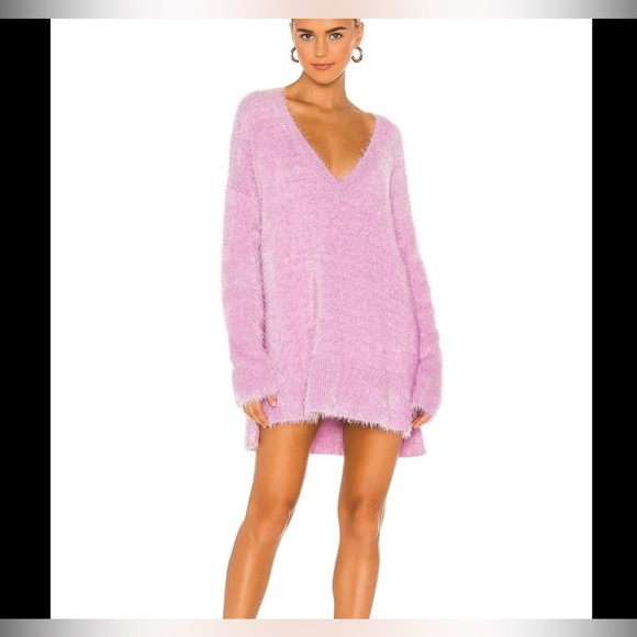 Show Me Your MuMu Sweaters - Show Me Your Mumu Cozy Forever Pink Oversized Soft/fuzzy Sweater Size Large